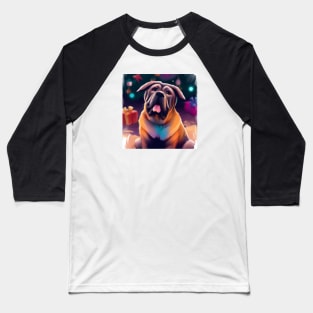 Cute Mastiff Drawing Baseball T-Shirt